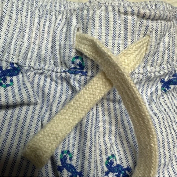 The Children’s Place Shorts Pinstripe With Lizards Blue & White Size 5T - Picture 10 of 16